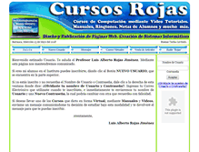 Tablet Screenshot of cursosrojas.com